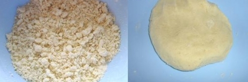 Рублене тісто в процесі приготування