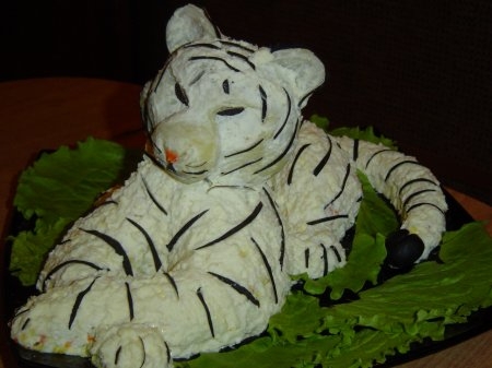 листковий салат білий тигр