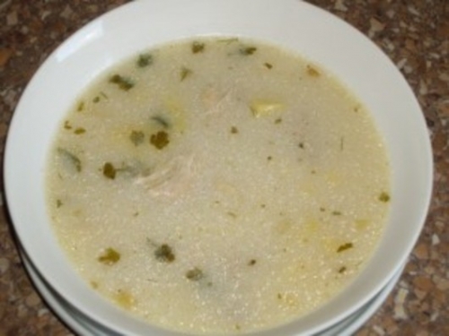 ароматний суп з копченим сиром