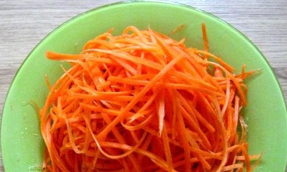 подрібнюємо морква