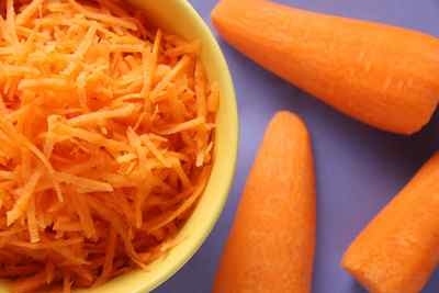 натираємо на тертку моркву