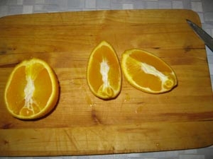 розрізаємо апельсин