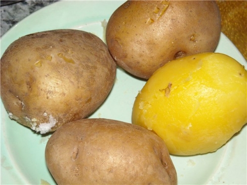 відварну картоплю