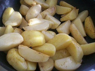 обсмажену картоплю
