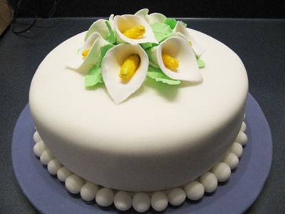 торт з квітами