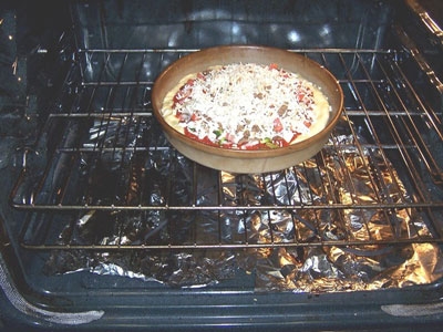 піца в духовці