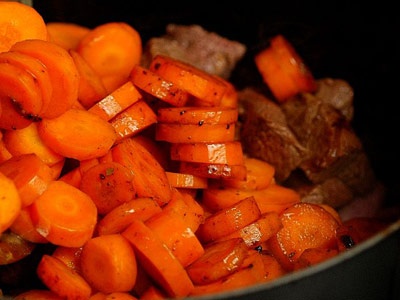 морква з м'ясом