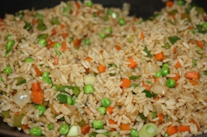 пряний рис з овочами