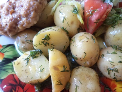 картопля на тарілці