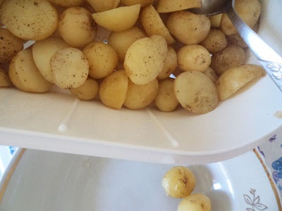 картопля на тарілці