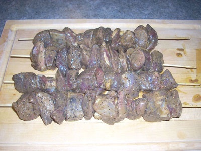 м'ясо на шампурах