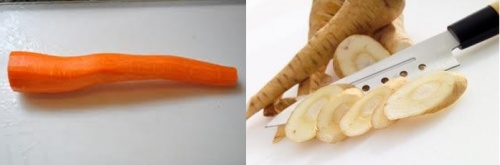 морква і корінь петрушки