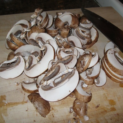 нарізка грибів
